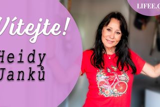 Vítejte v dvoupatrovém domku Heidi Janků: V obýváku má obří červenou lehačku, zahradu seká zásadně v noci | Vítejte!